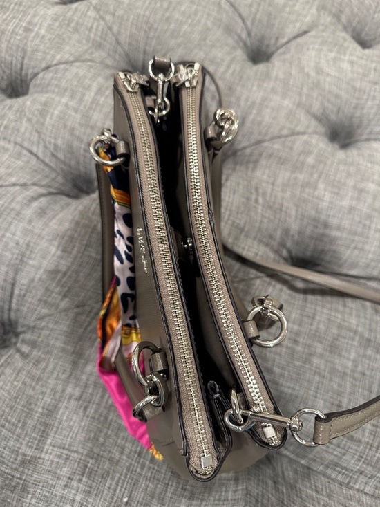 Coach Christie Gray Fog Saffiano Leather Satchel - Picture 16 of 17